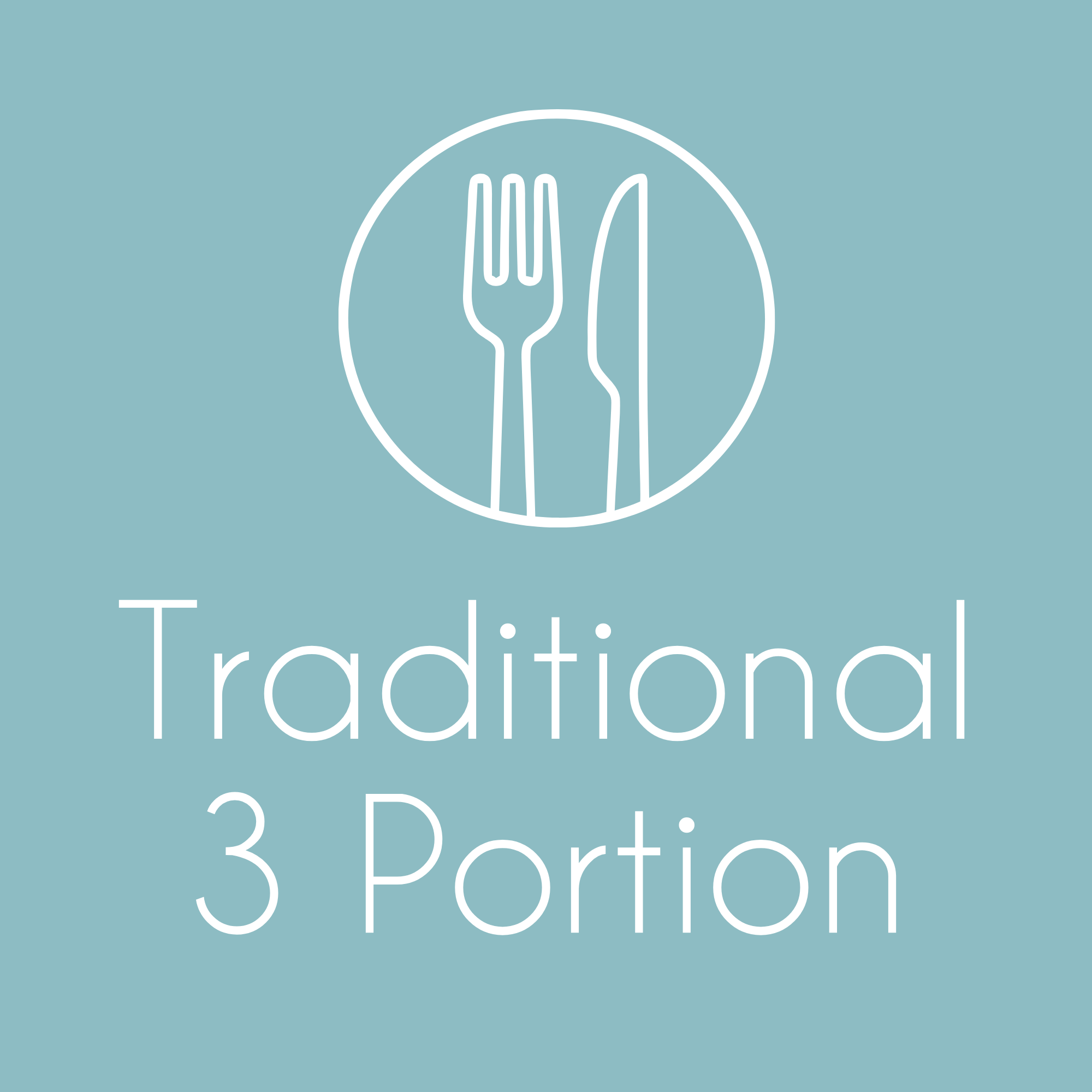 Traditional 3 Portion Box