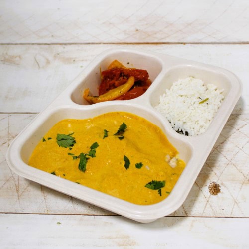 Butter Chicken with Coconut Cilantro Lime Rice & Tomato Mint Salad