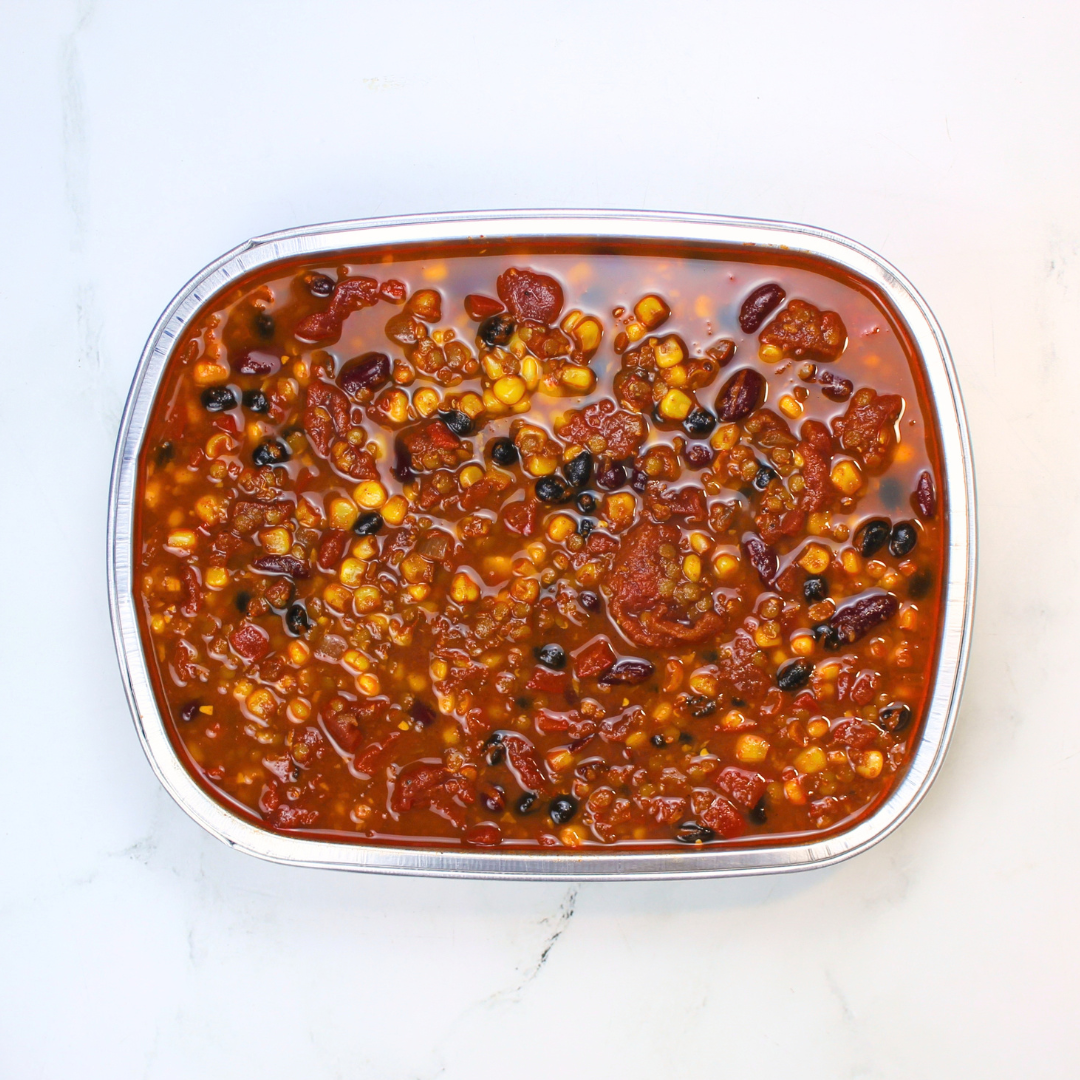 Plant Based Red Lentil Chili