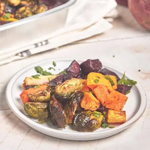 Oven Roasted Rainbow Vegetables