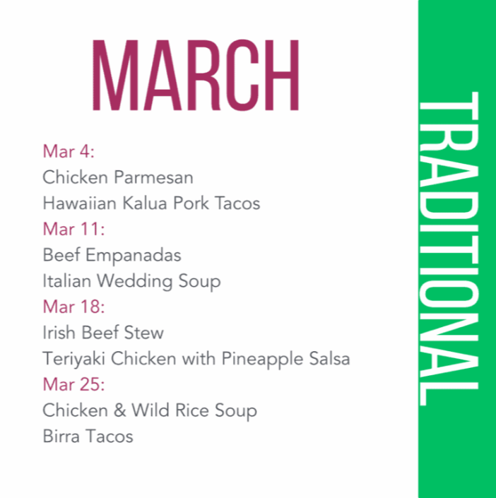 Traditional 3 Portion Box