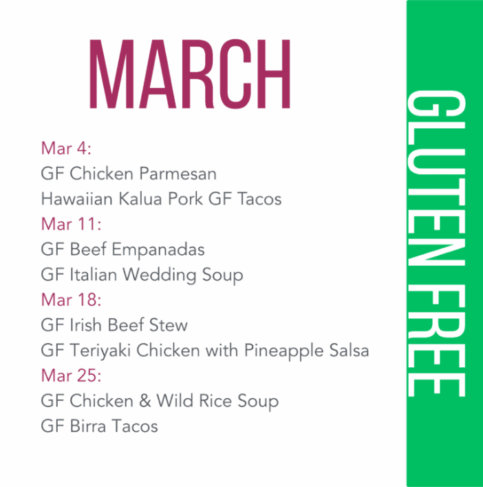 Gluten Free 3 Portion Box