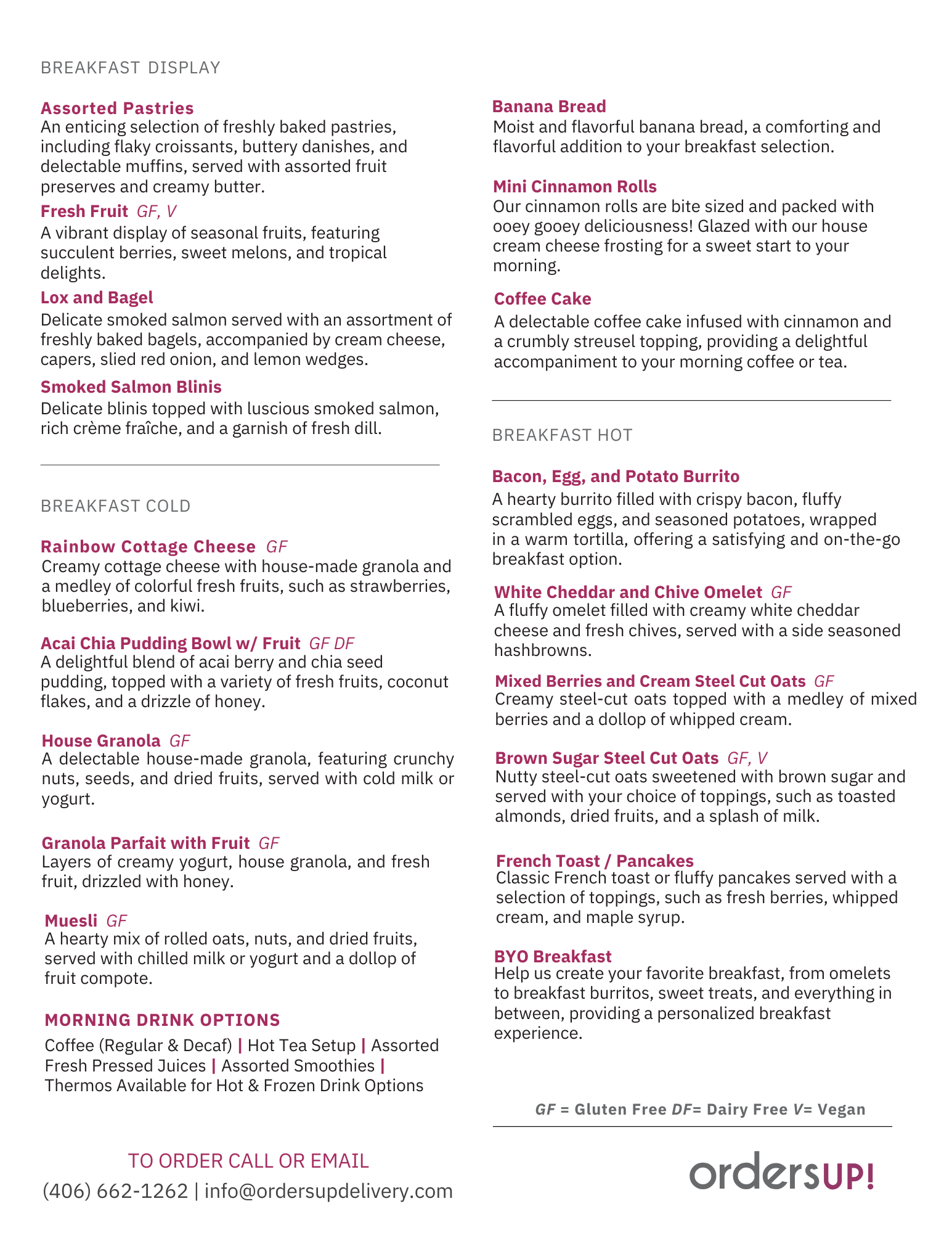 In-Flight Menu Page 2 2024